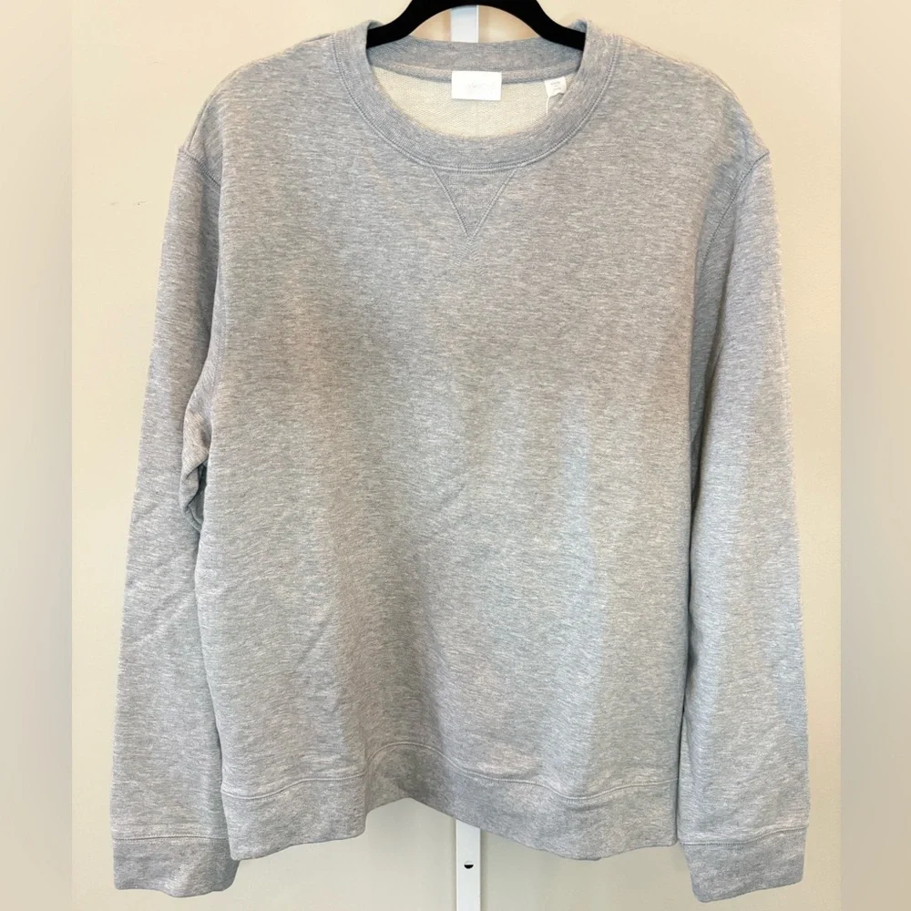 Handvaerk Varsity Crewneck Sweatshirt Gray Cotton XL NWT Classic